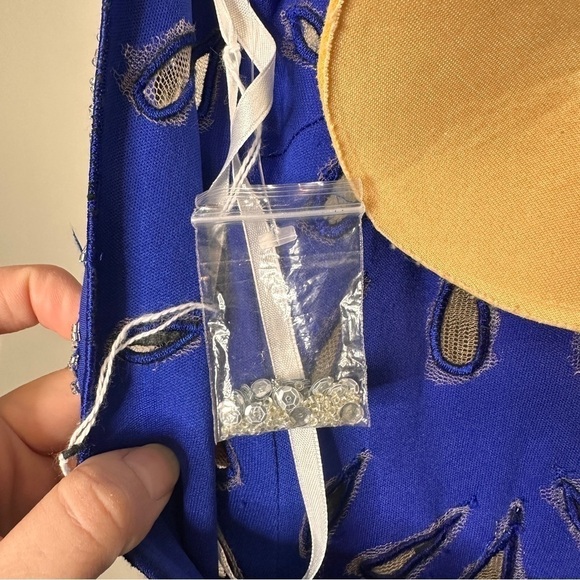 Macduggal Cassandra Stone Royal Blue cutout back formal maxi dress - Picture 10 of 16